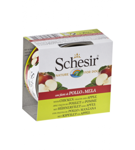 Schesir Cão Filete de Frango com Maça em Gelatina 150GR